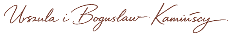 Podpis Urszuli i Bogusława Kamińskich