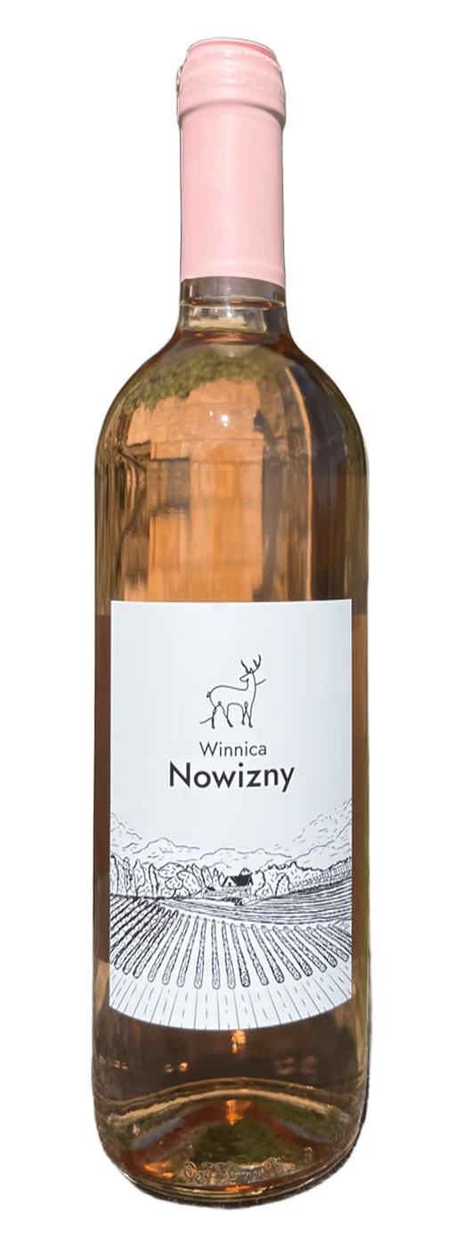 Butelka wina Rosé z Winnicy Nowizny